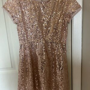 GAP Shimmering Pink Sequin Dress